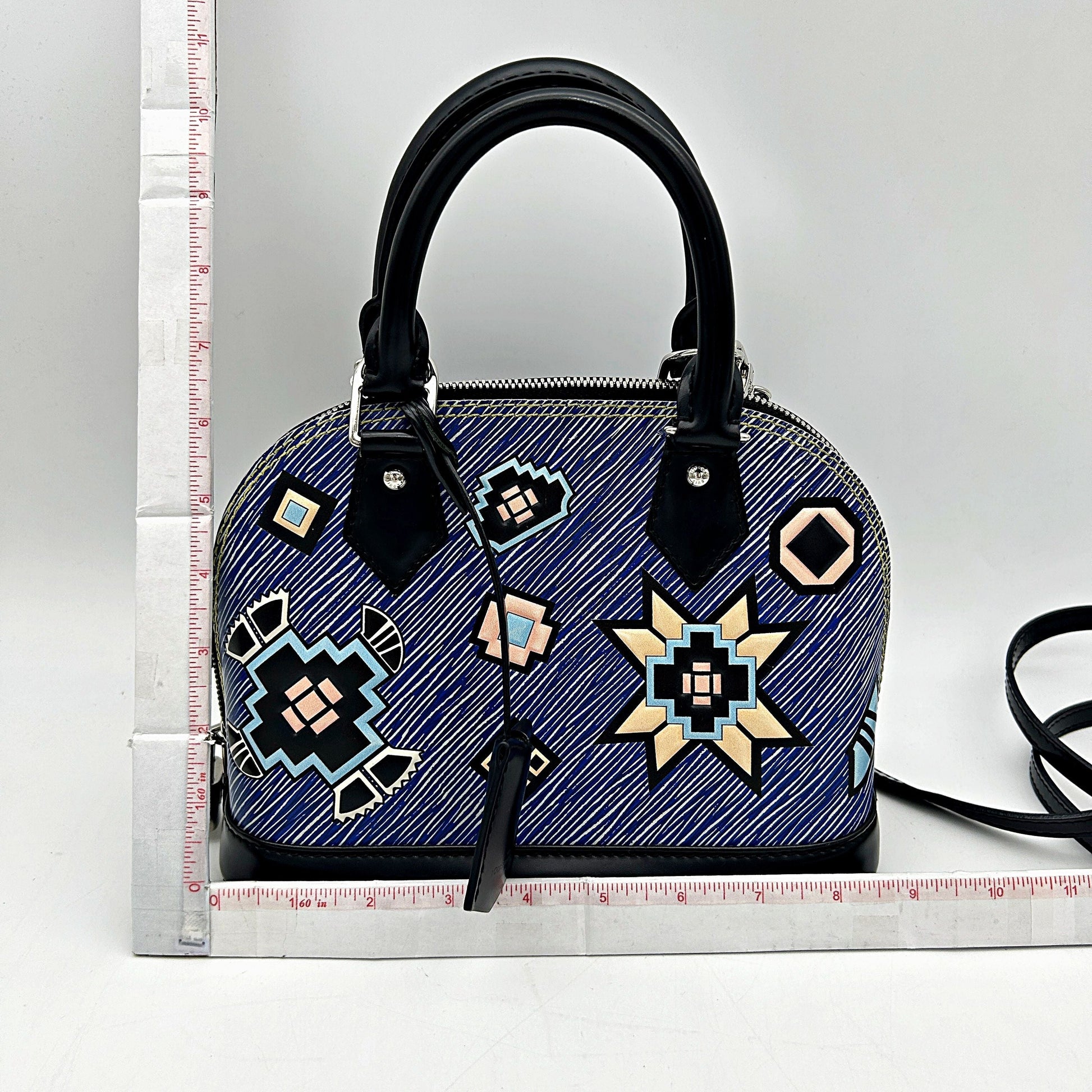 LOUIS VUITTON Epi Azteque Alma PM Denim Light  LA20398