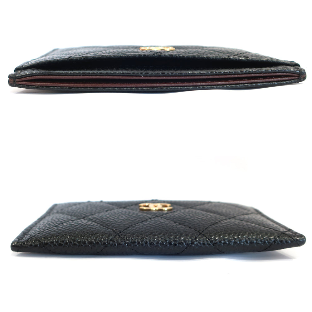 Chanel Cards Black Caviar S G Coco Mark Matrasse Leather  etc