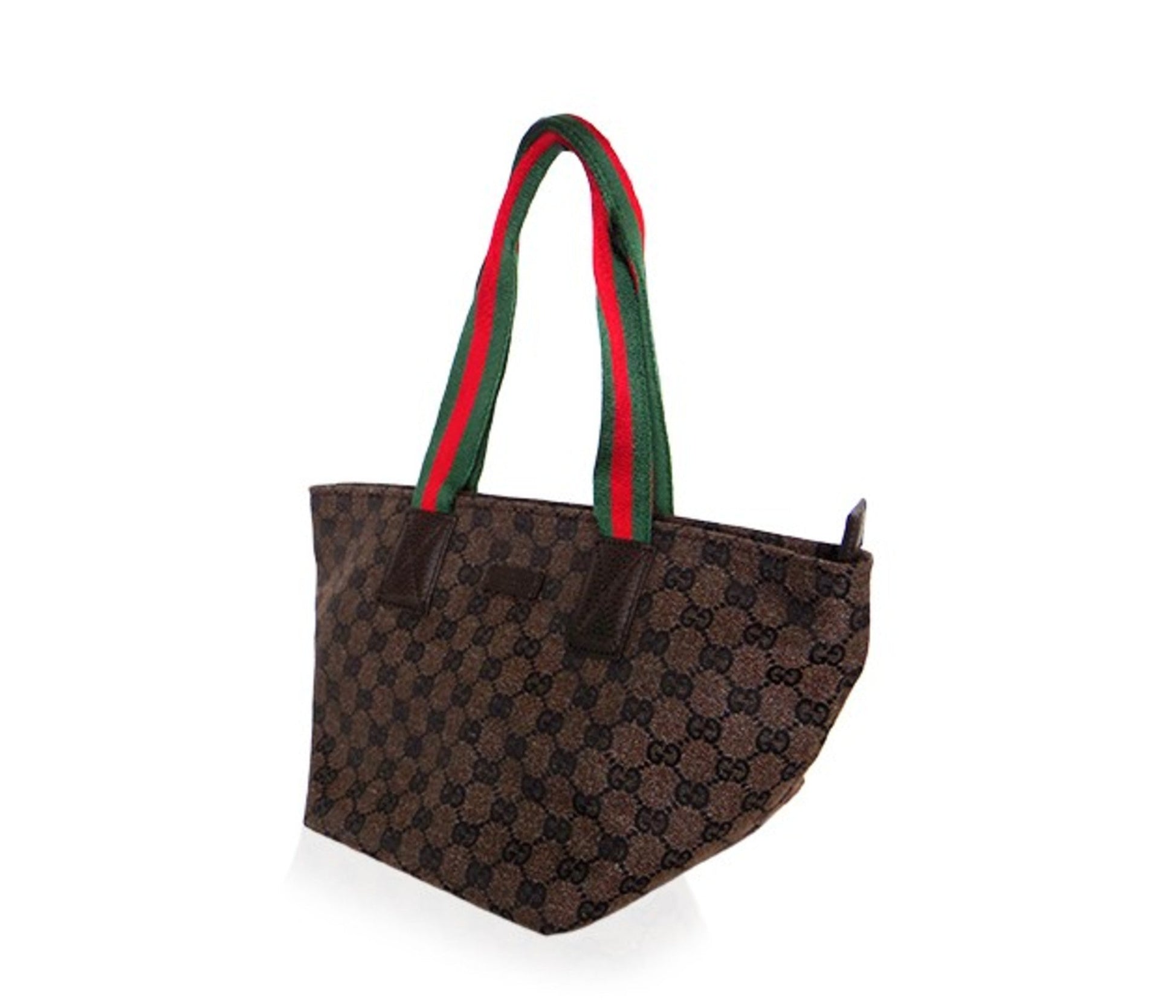 GUCCI GG PRINT SMALL FABRIC SHOPPER BAG