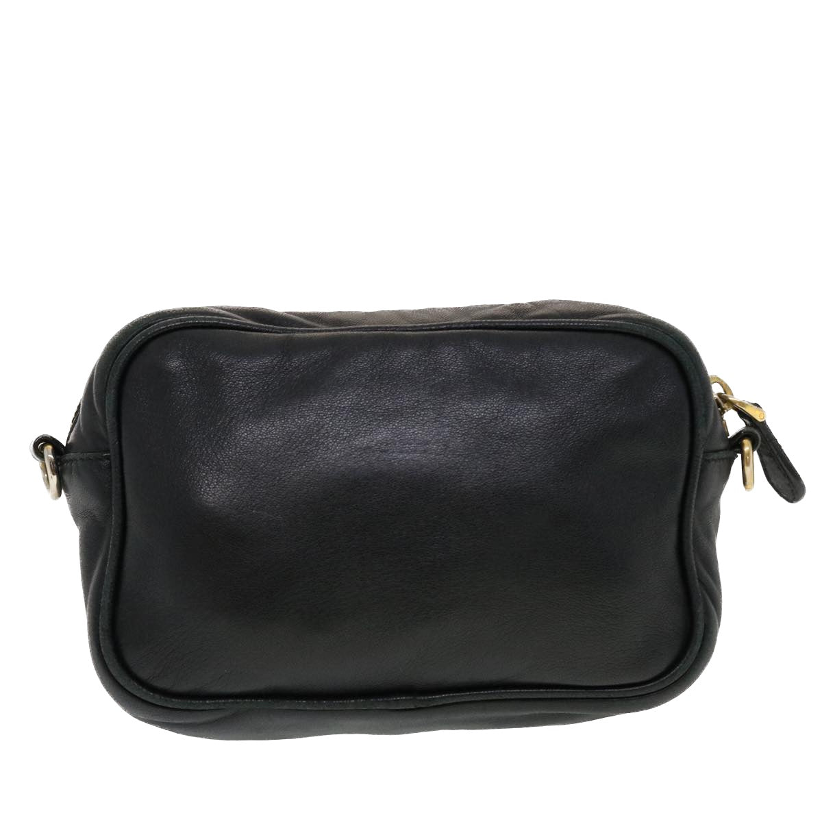 Prada Ribbon Shoulder Bag Nylon Black Pink