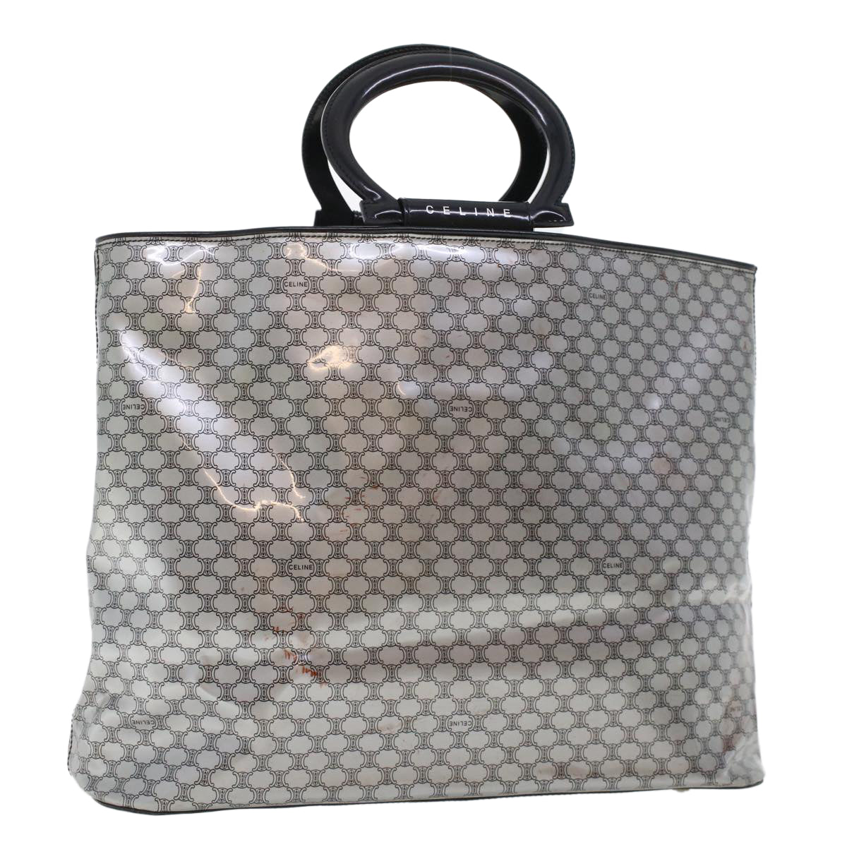 Luxury Macadam Hand Bag Enamel Canvas Silver Travel Bag