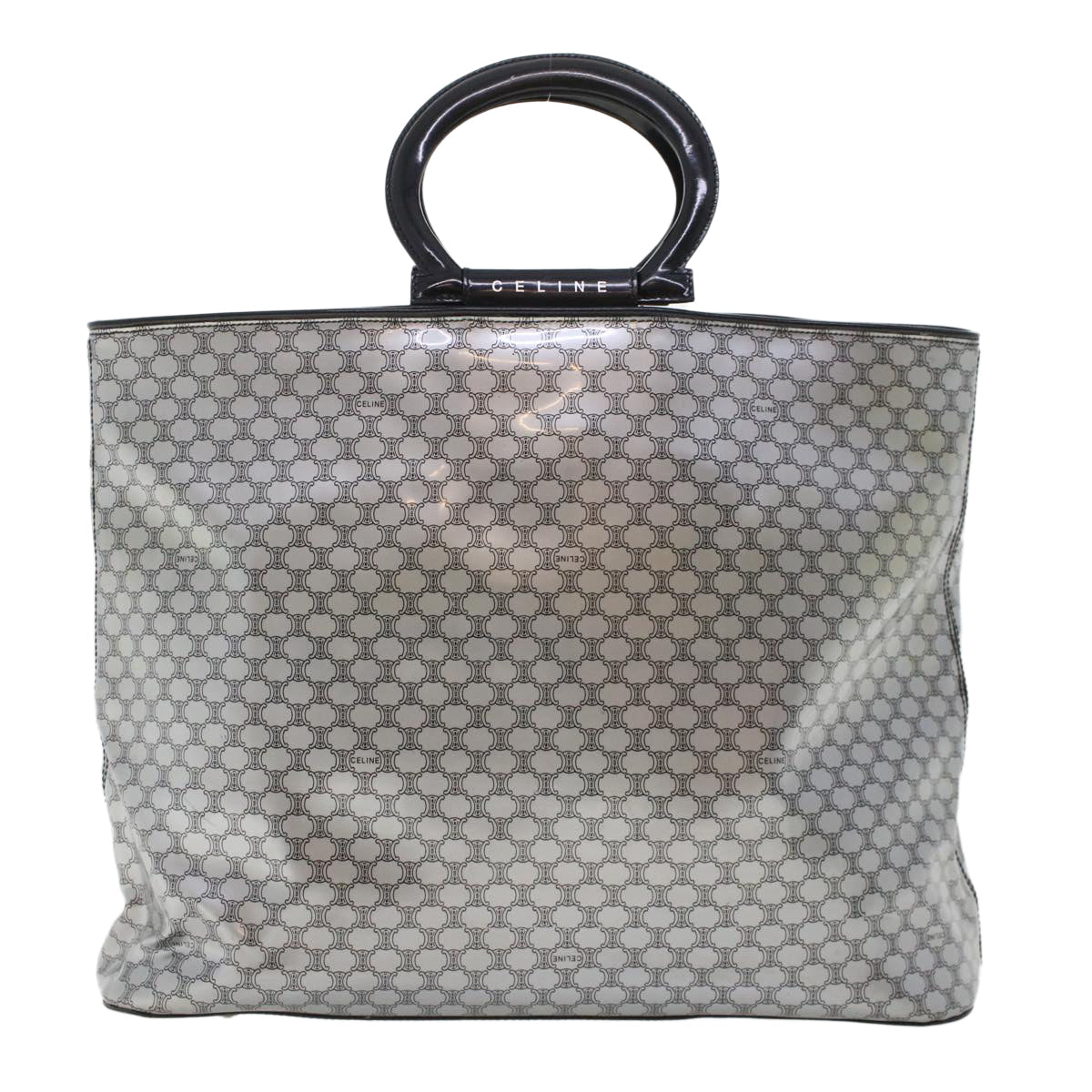 Luxury Macadam Hand Bag Enamel Canvas Silver Travel Bag
