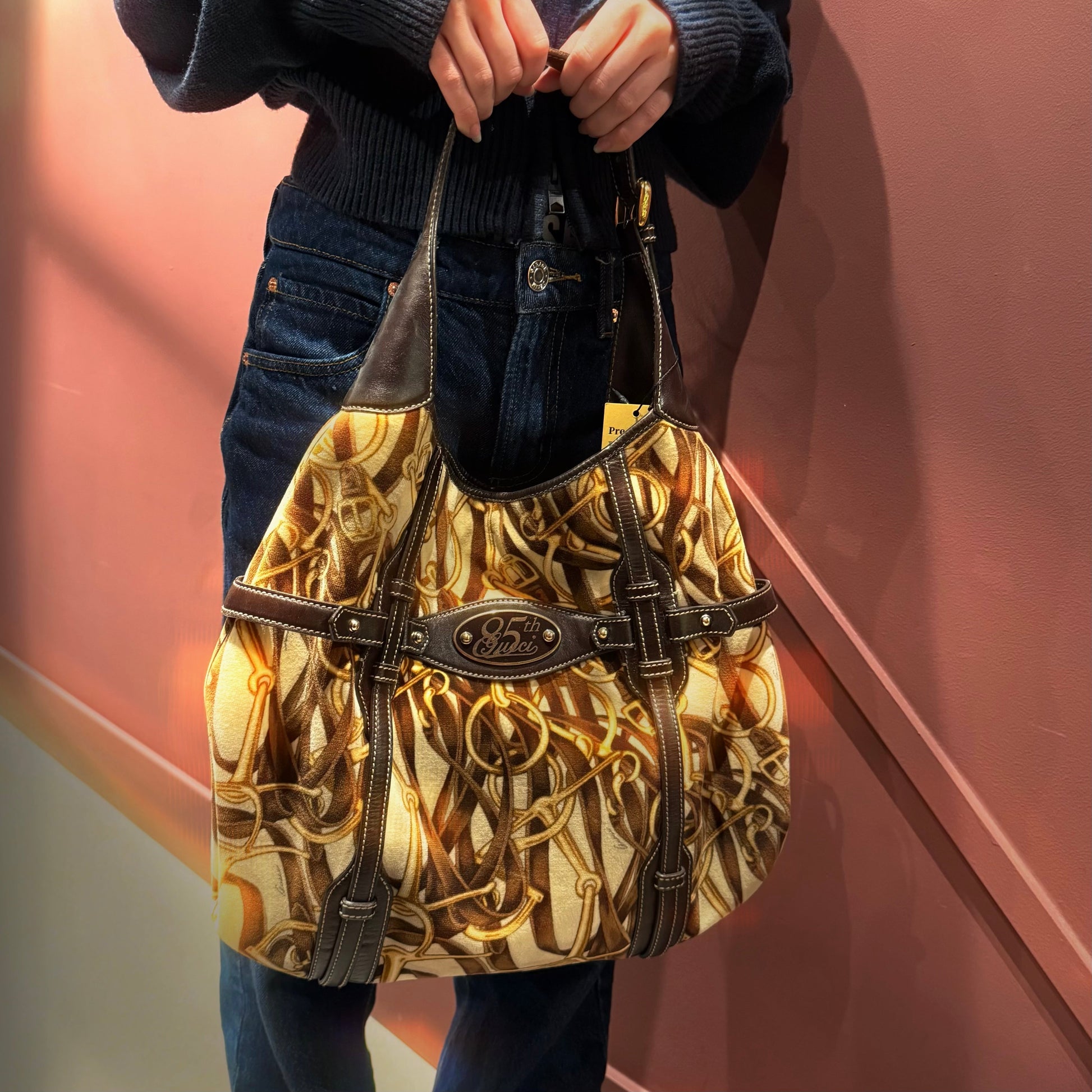 Gucci 85Th Anniversary Limited Edition Horsebit Hobo Bag Travel Bag