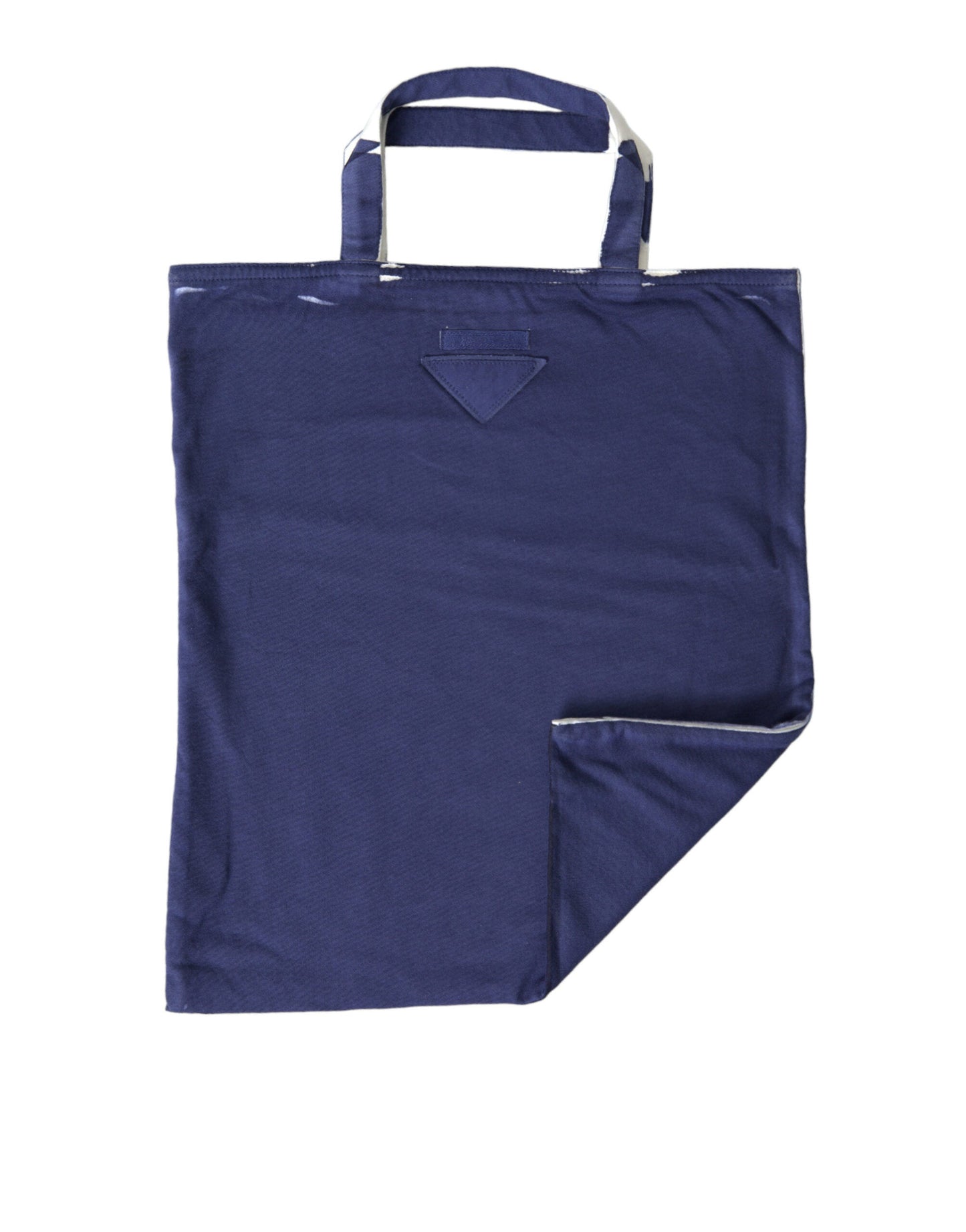 Prada Handbag Jersey Fabric Shoulder Shopping Tote Shopping Women's Blue Logo Shoulder Bag Women S Bag