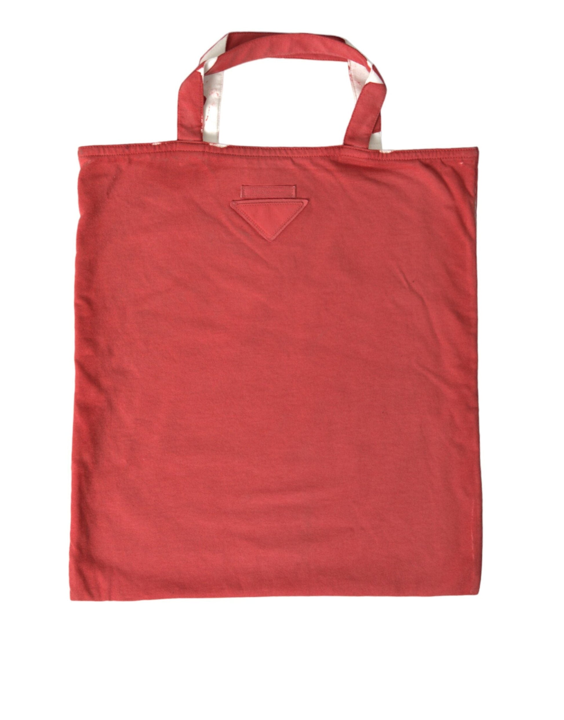 Prada Handbag Jersey Fabric Shoulder Shopping Tote Women's Bag Red Logo Shoulder Bag Women S Bag