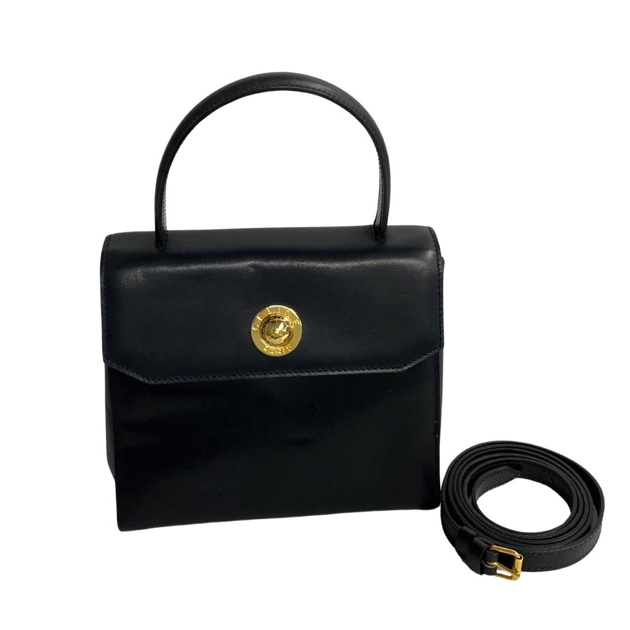 Shoulder Bag Star Ball Women Leather Black