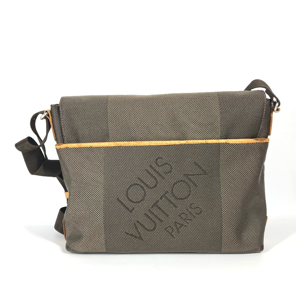 Louis Vuitton M93077 Damier Jean Damier Jean Canvas Khaki Shoulder Bag 443 2