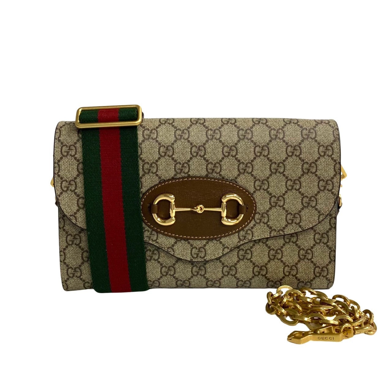 Gucci Horsebit Supreme Shoulder Bag Leather
