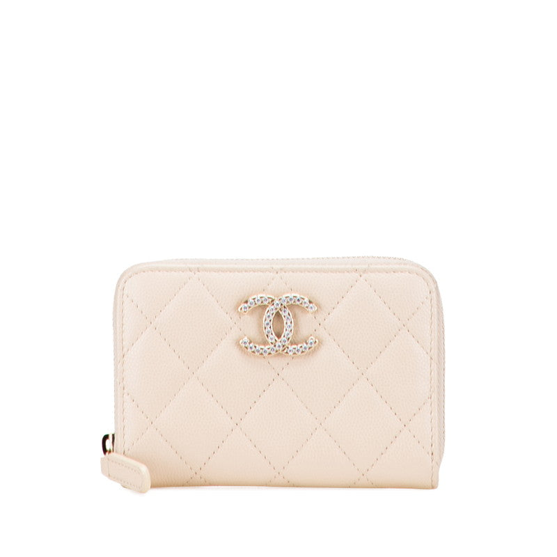 Chanel Coco Mark Matelassé Caviar Coin Case Bag