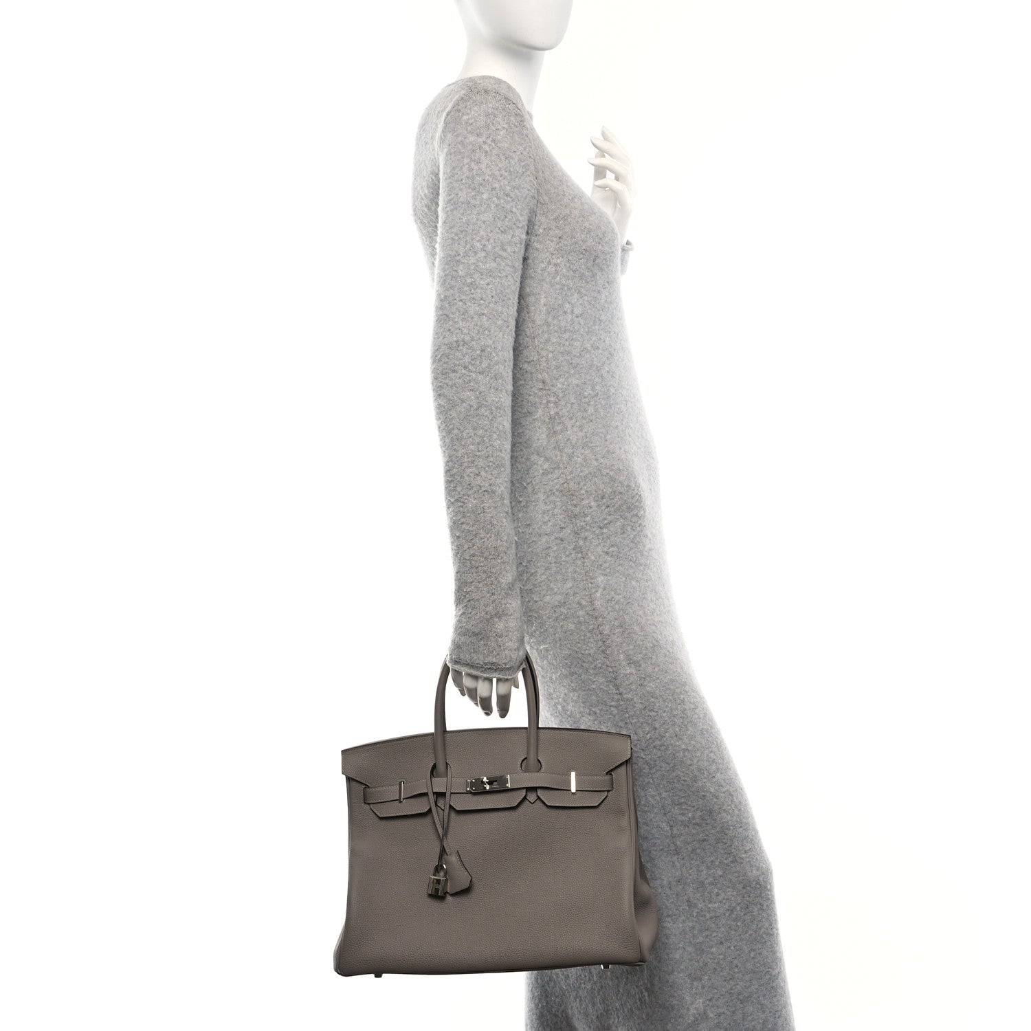 Hermes Togo Birkin Gris Asphalte Handbag Travel Bag