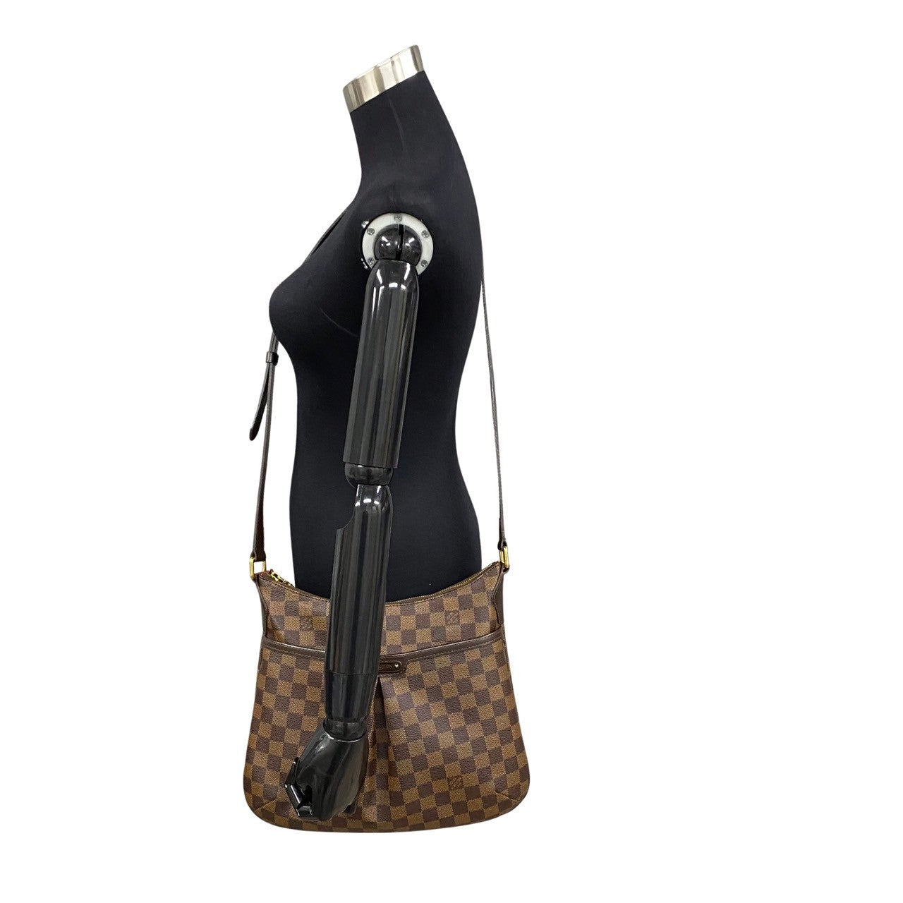 Louis Vuitton N42251 PVC Damier Bloomsbury PM Leather Brown Shoulder Bag