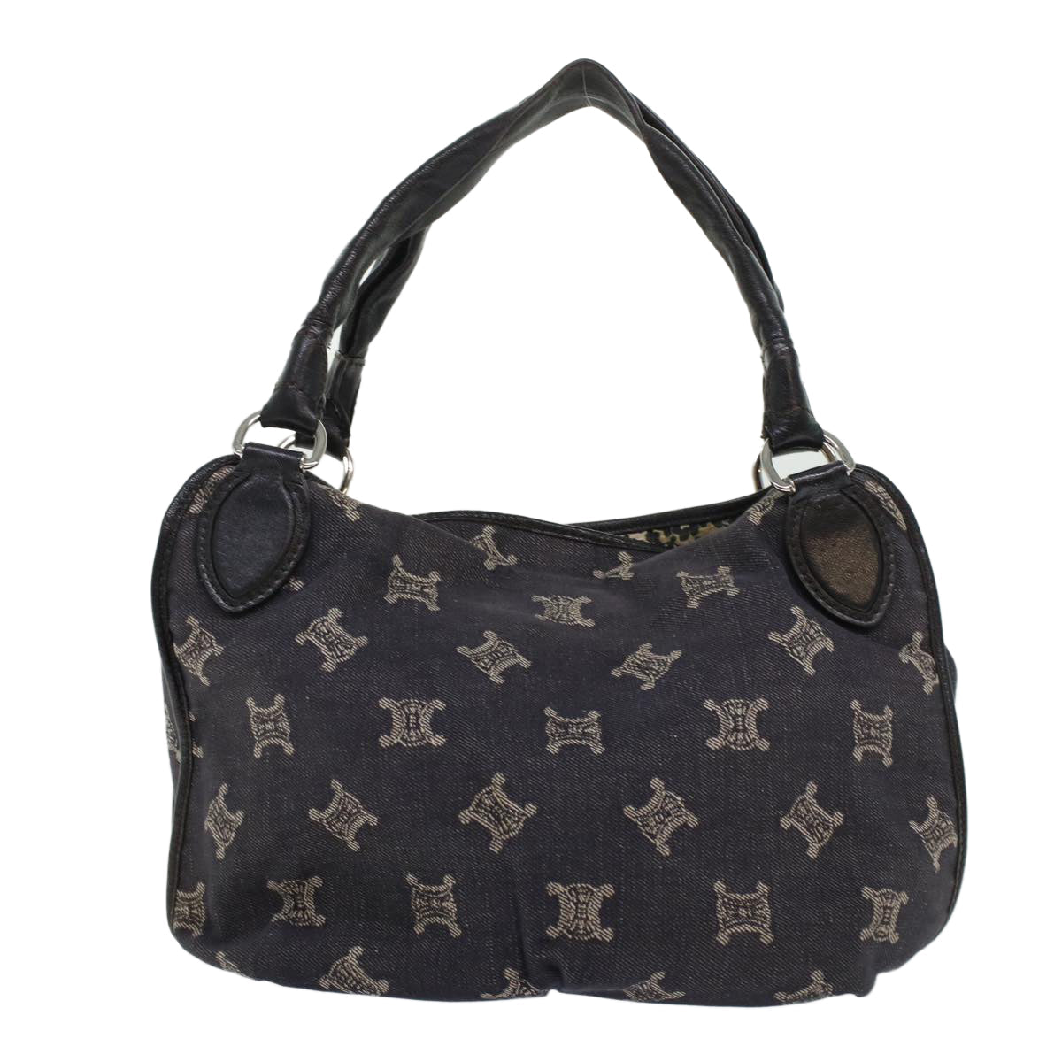 Luxury Paris Macadam Shoulder Bag Navy Canvas