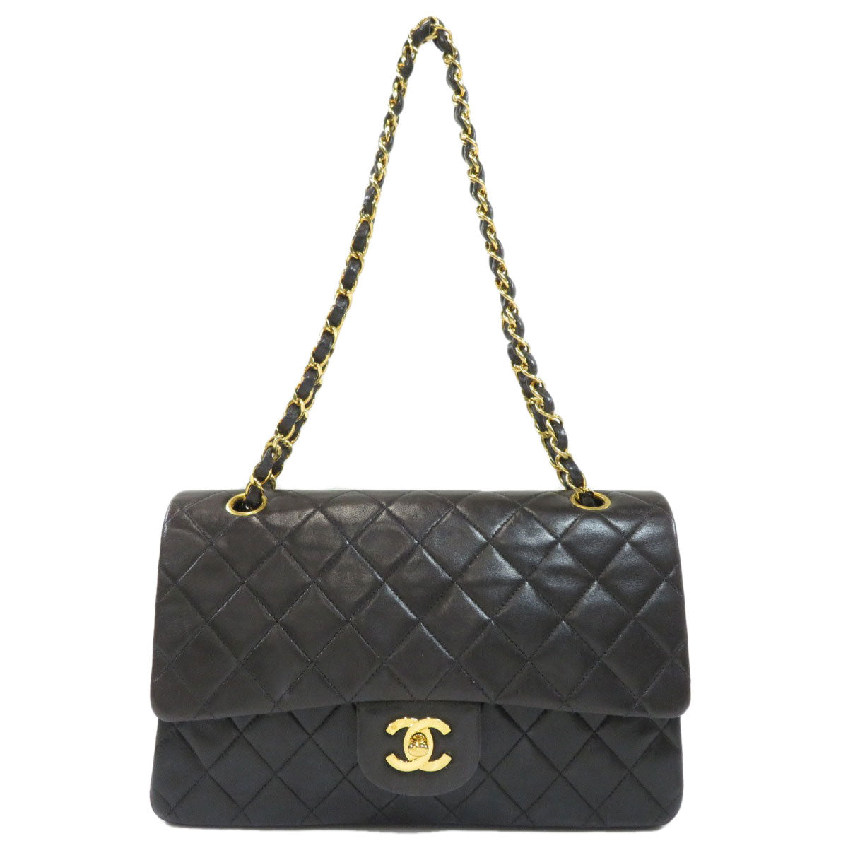 Chanel Shoulder Bag Hardware Calf Matelasse Gold