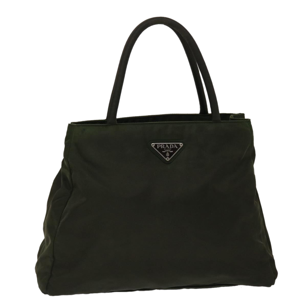 Prada Hand Bag Khaki Auth Nylon Travel Bag Khaki Auth 45940