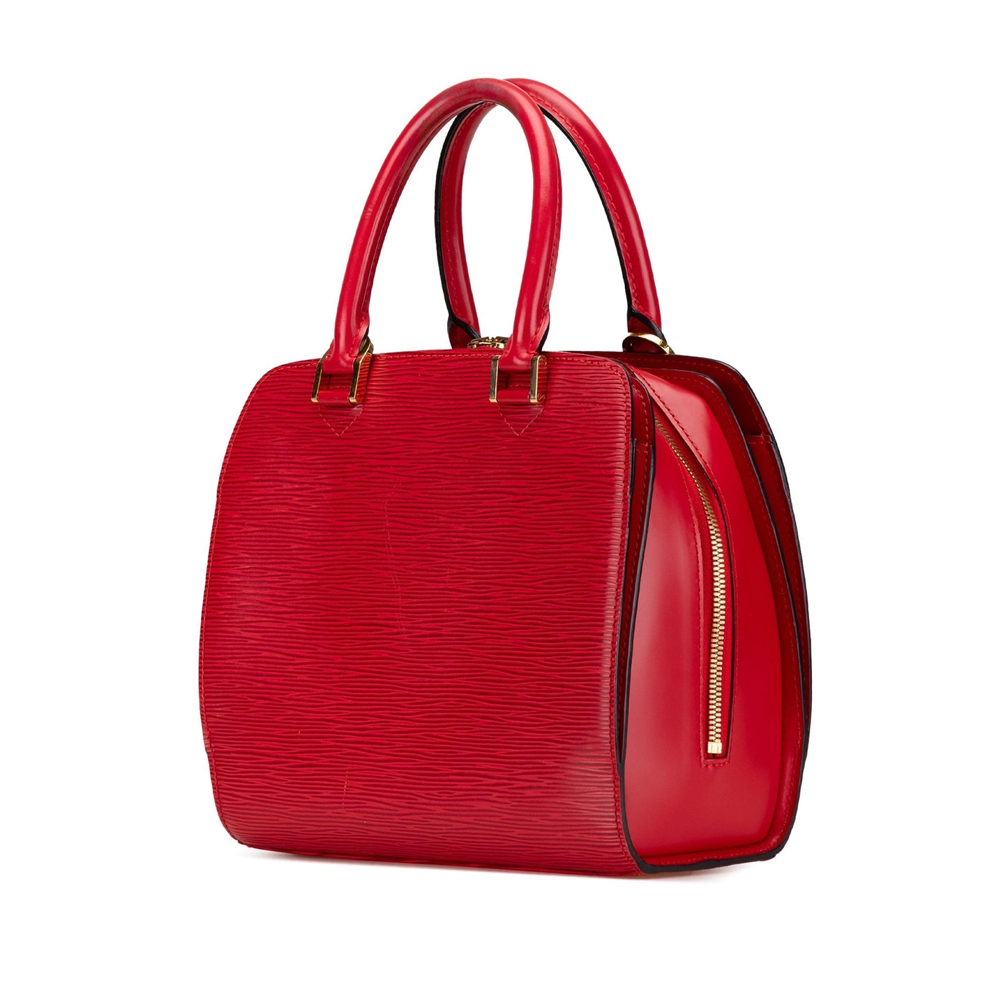 Red Louis Vuitton Epi Pont Neuf Handbag