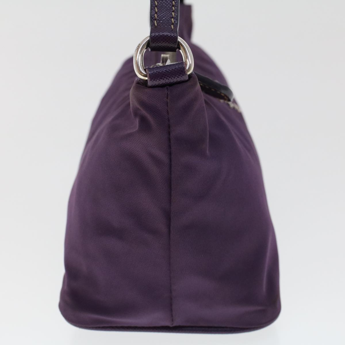 Prada Accessory Pouch Luxury Handbag Nylon Purple Clutch Bag Nylon Purple 46139