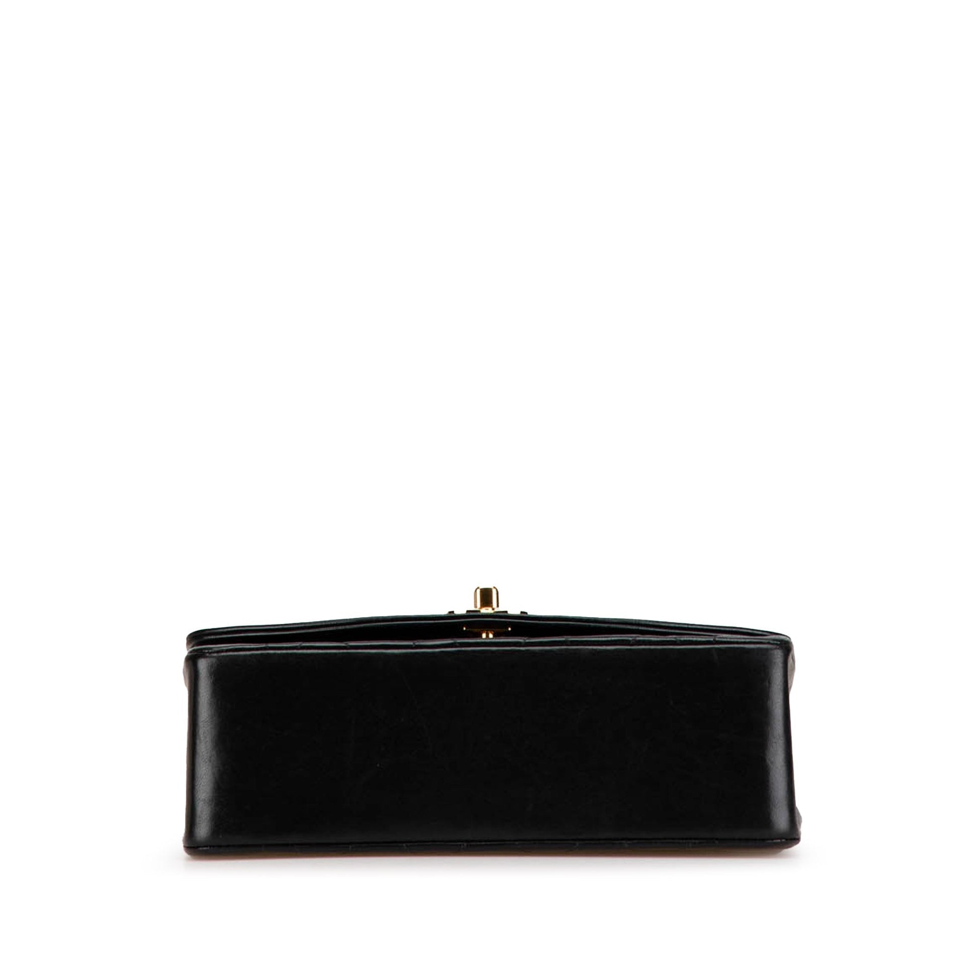 Black Chanel Small Lambskin Diana Flap Crossbody Bag