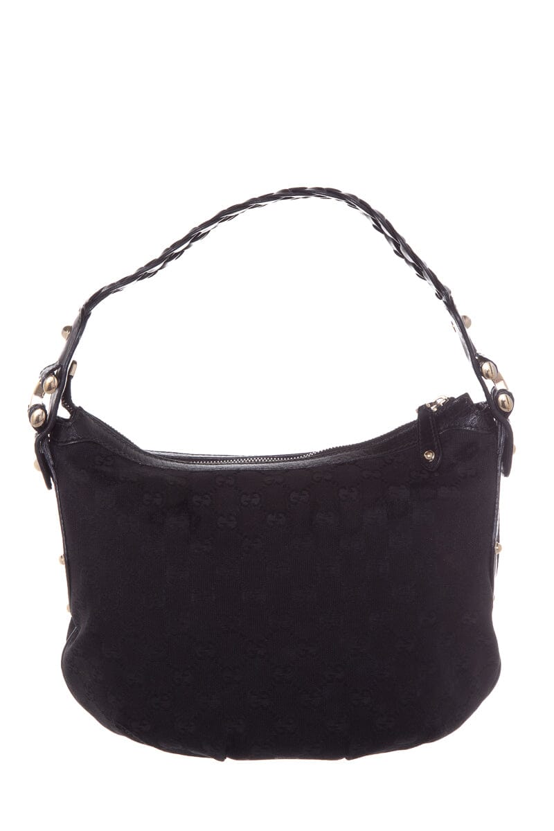 Gucci Black Monogram Hobo
