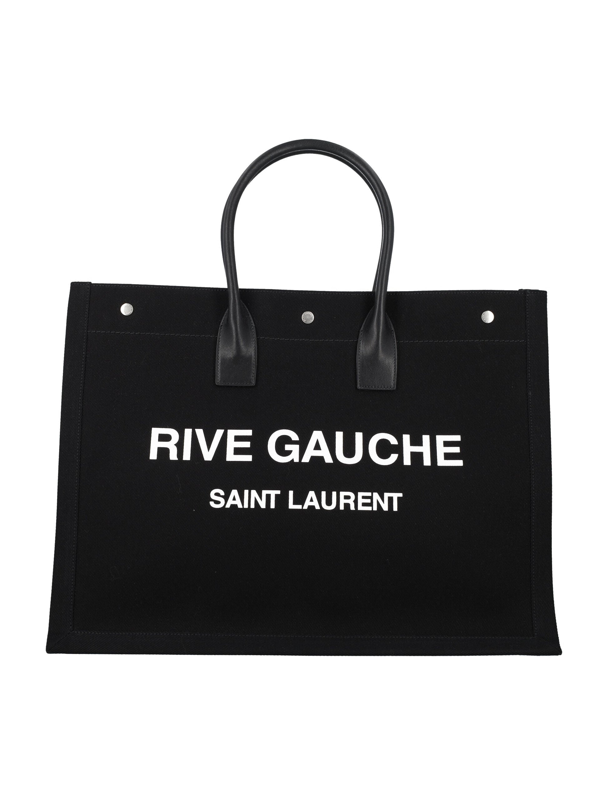 YSL Saint Laurent Saint Laurent Trending Men Rive Gauche Tote Black White Tote Bag