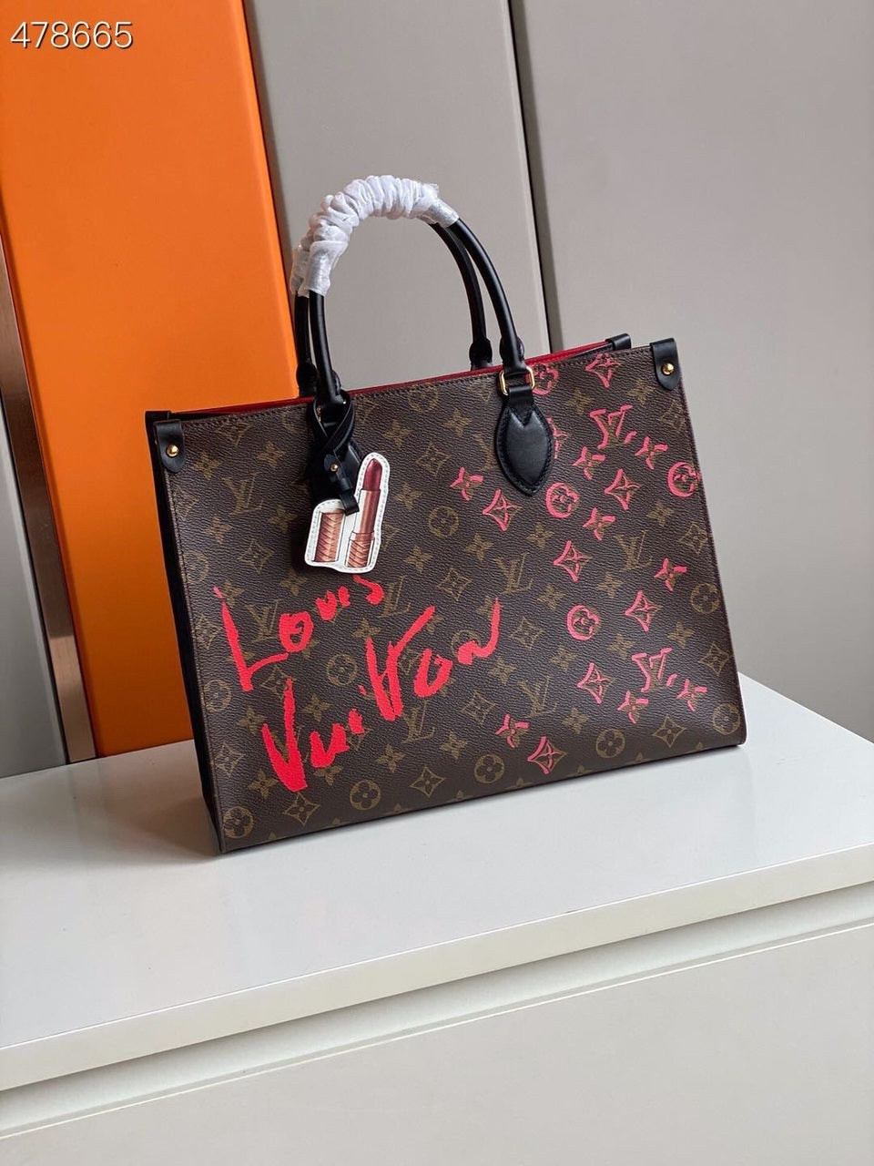 Top Quality Onthego Mm Fall In Love Monogram Brown Tote Bag