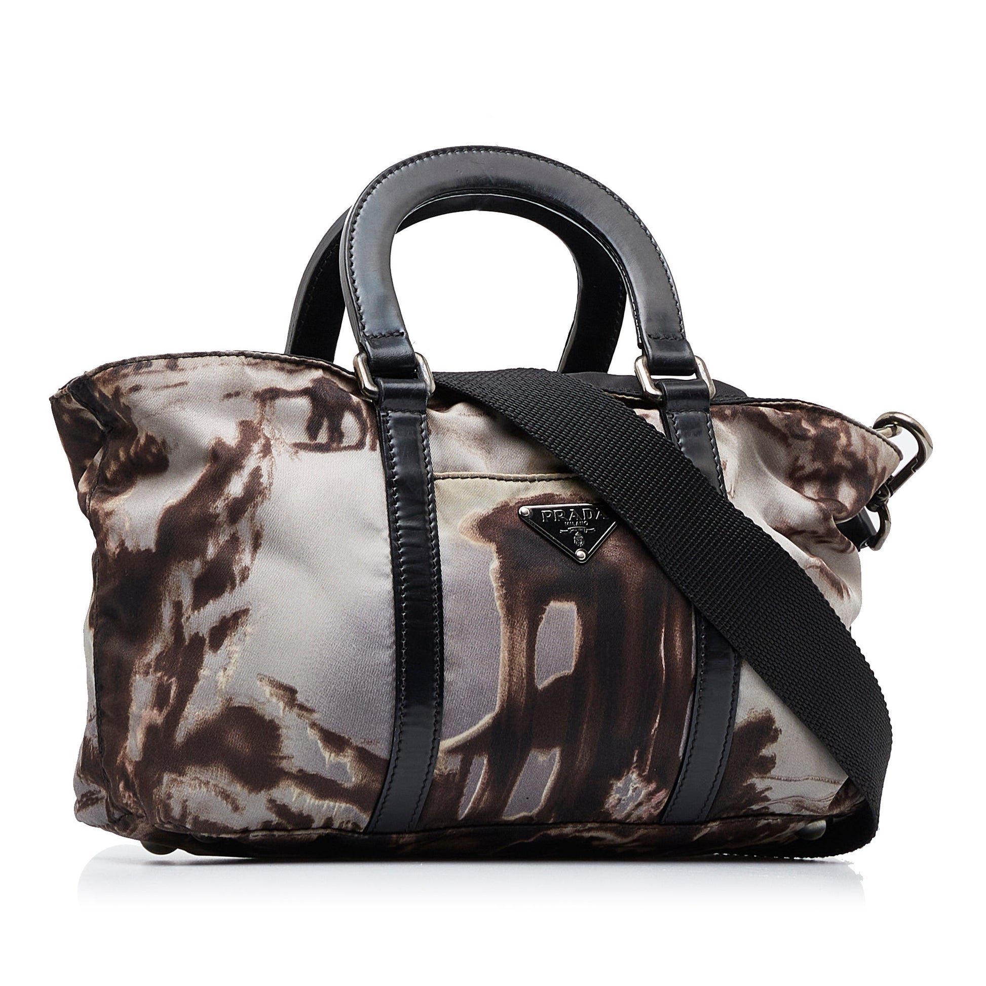 Prada Tessuto Stampato Satchel Satchel Bag Stampato Satchel 7