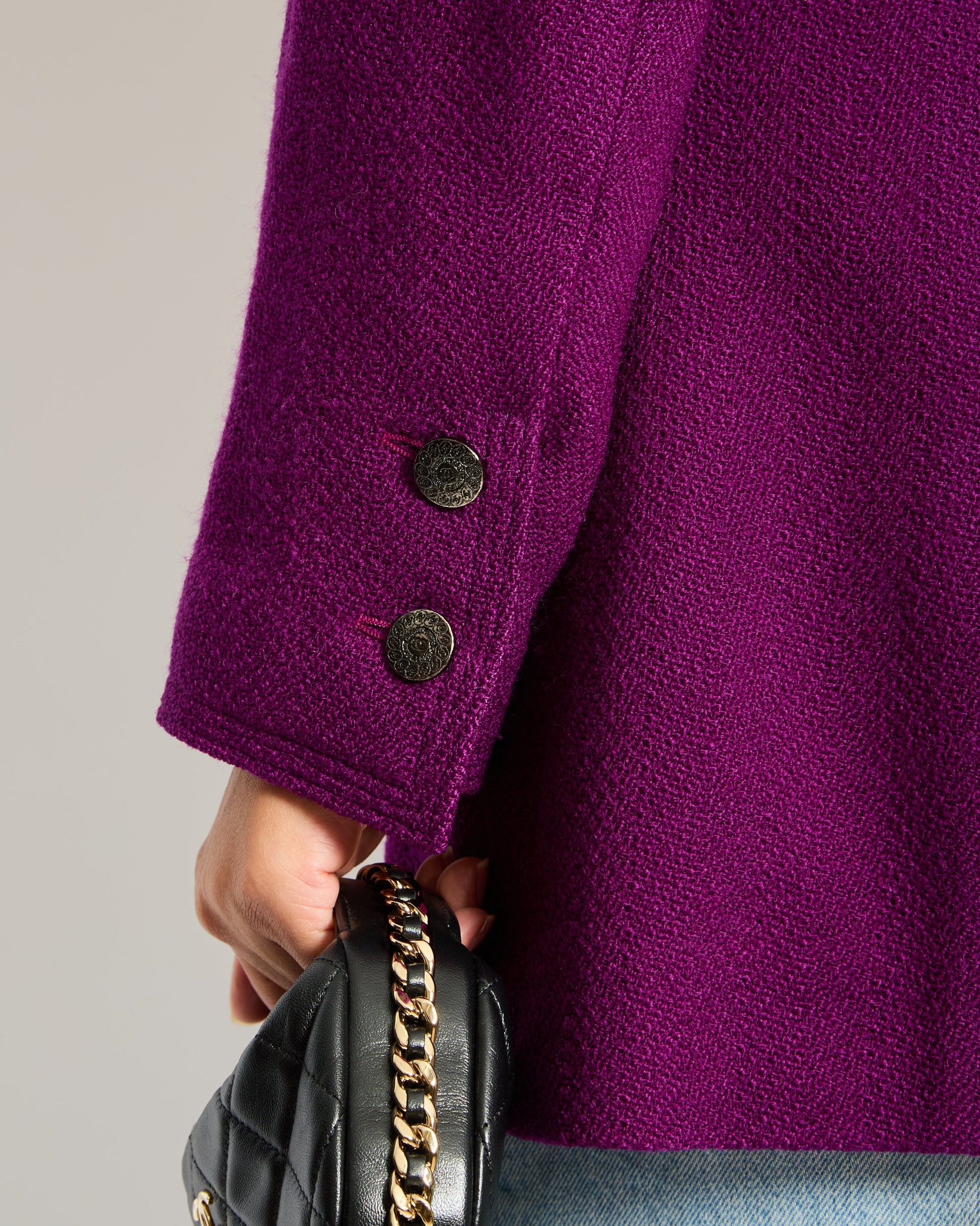 Chanel   97/A Fall Merlot Jacket Blazer Size FR 42 (UK 14)