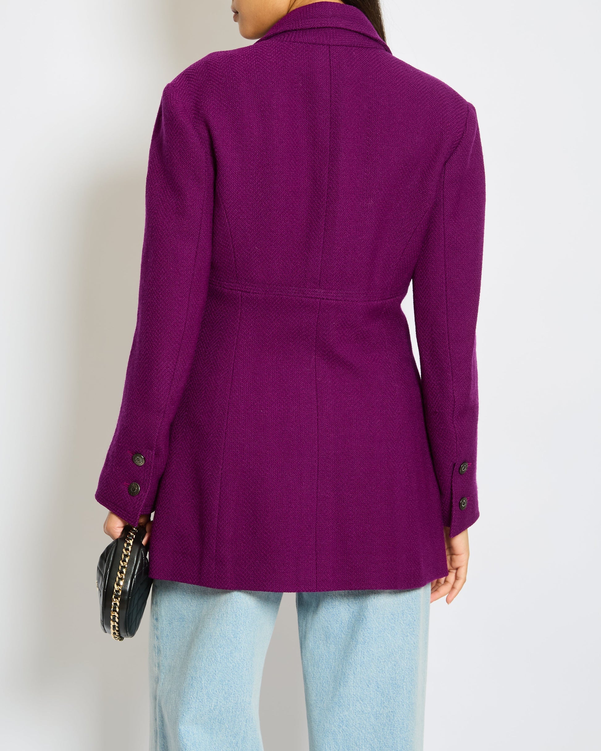 Chanel   97/A Fall Merlot Jacket Blazer Size FR 42 (UK 14)