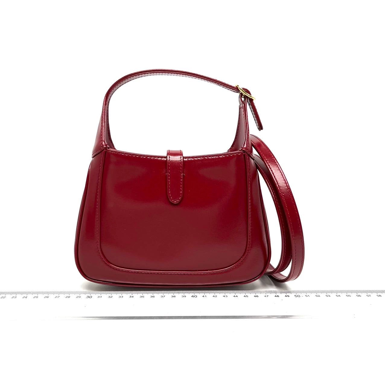 Gucci Jackie Burgundy Leather Red Mini Travel Bag