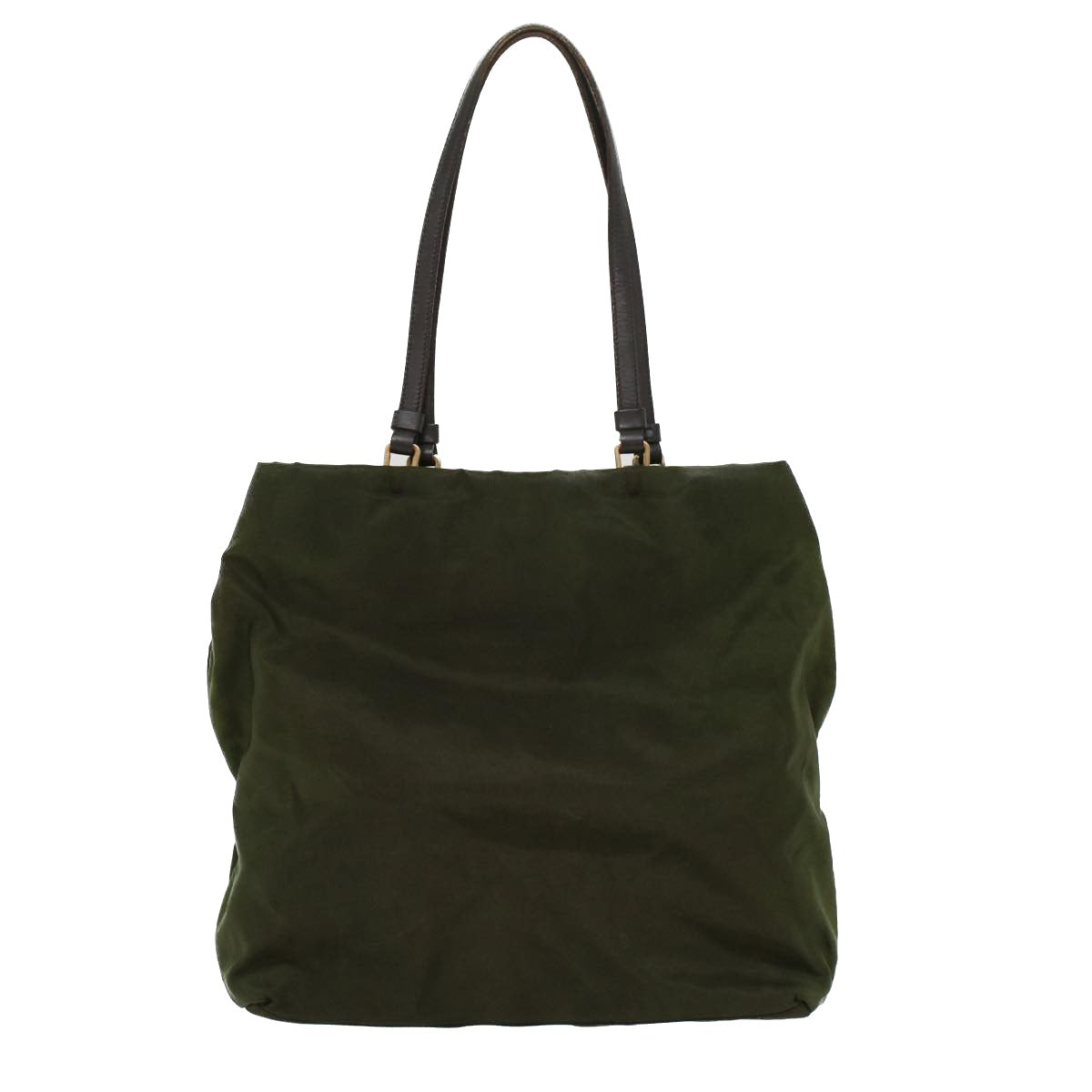 Prada Hand Bag Khaki Nylon Travel Bag Nylon Khaki 47526