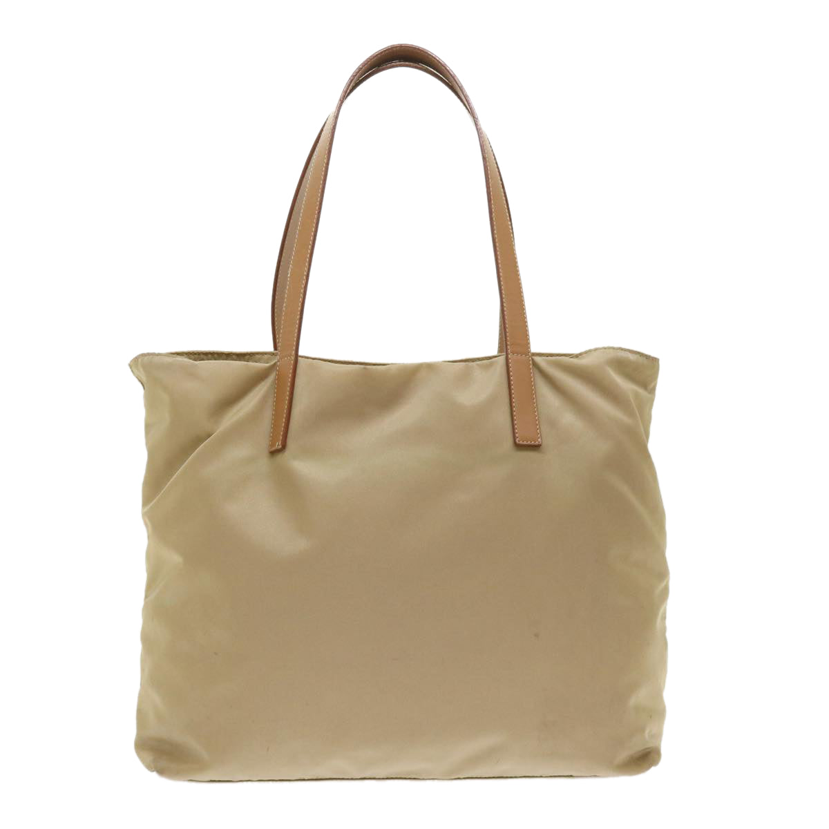 Prada Shoulder Bag Auth Nylon Beige