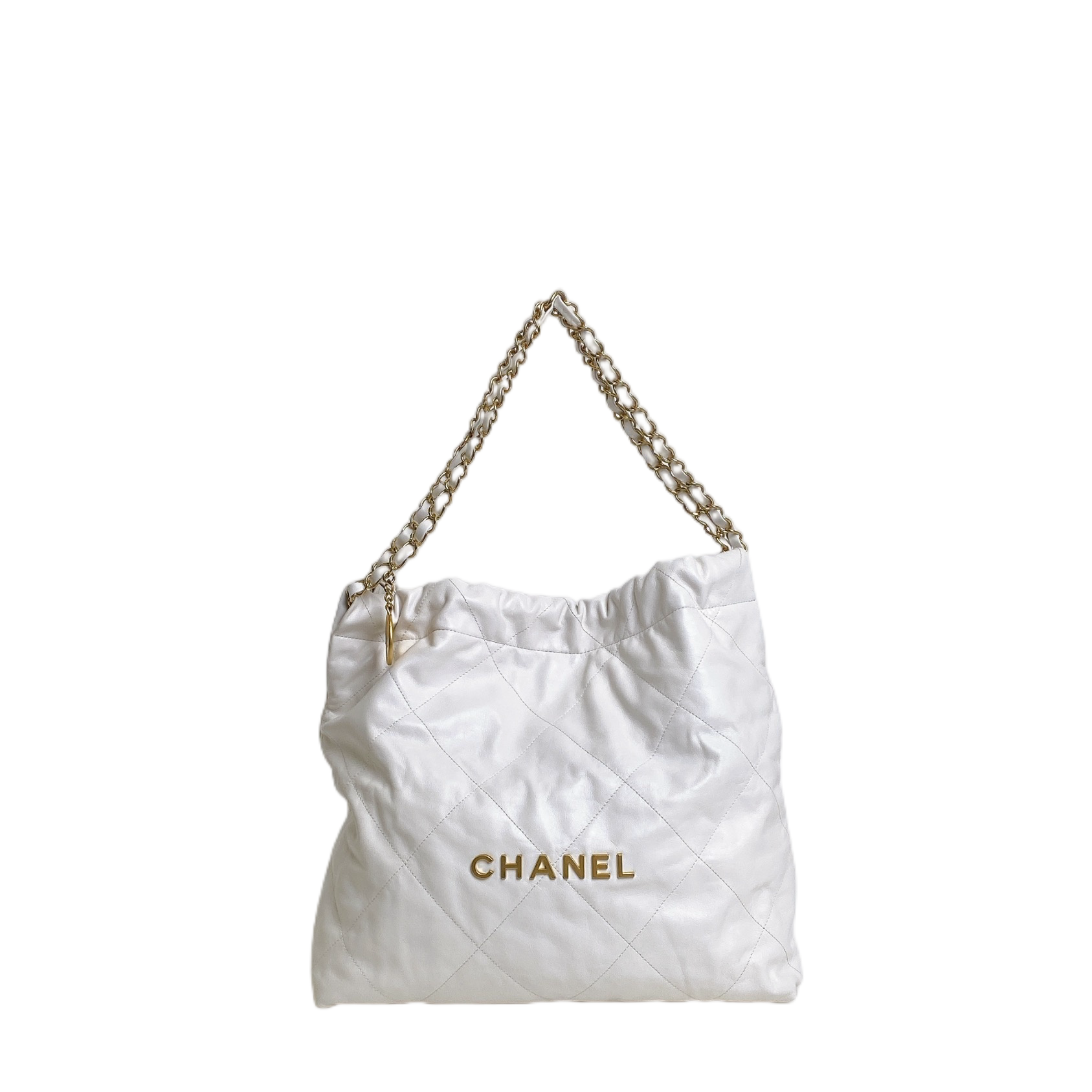 Chanel 22 Large White Bag
