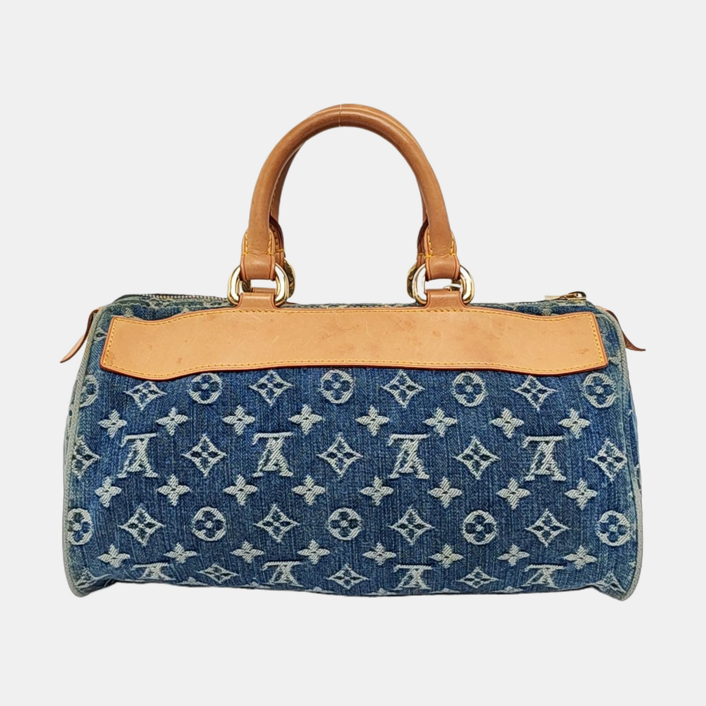 Louis Vuitton Neo Speedy Denim Boston Blue Travel Bag