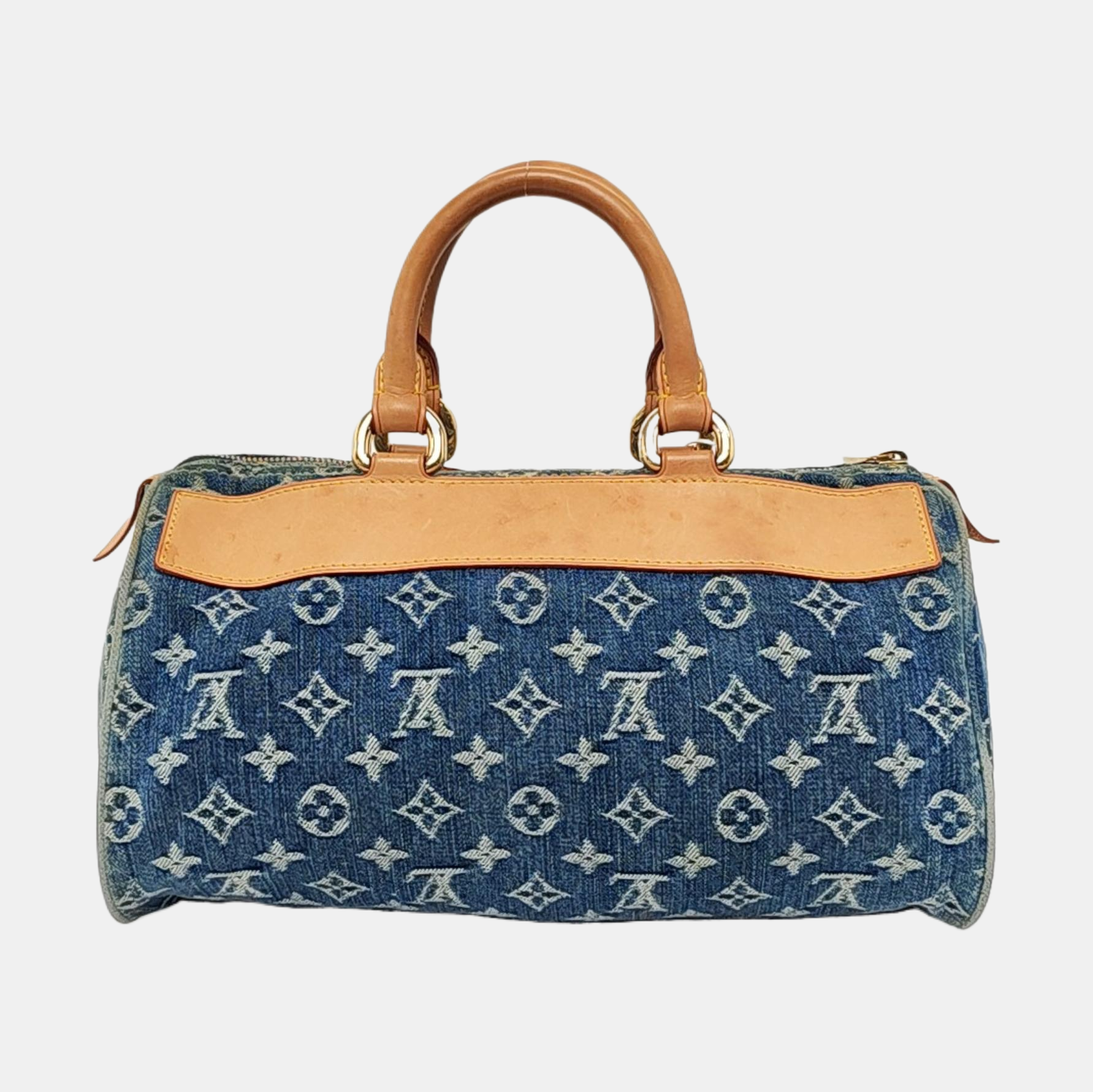 Louis Vuitton Neo Speedy Denim Boston Blue Travel Bag