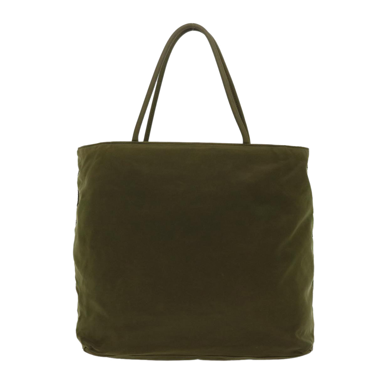 Prada Hand Bag Khaki Nylon Travel Bag Nylon Khaki 48200