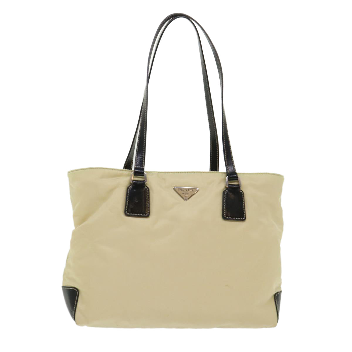 Prada Tote Bag Nylon Cream