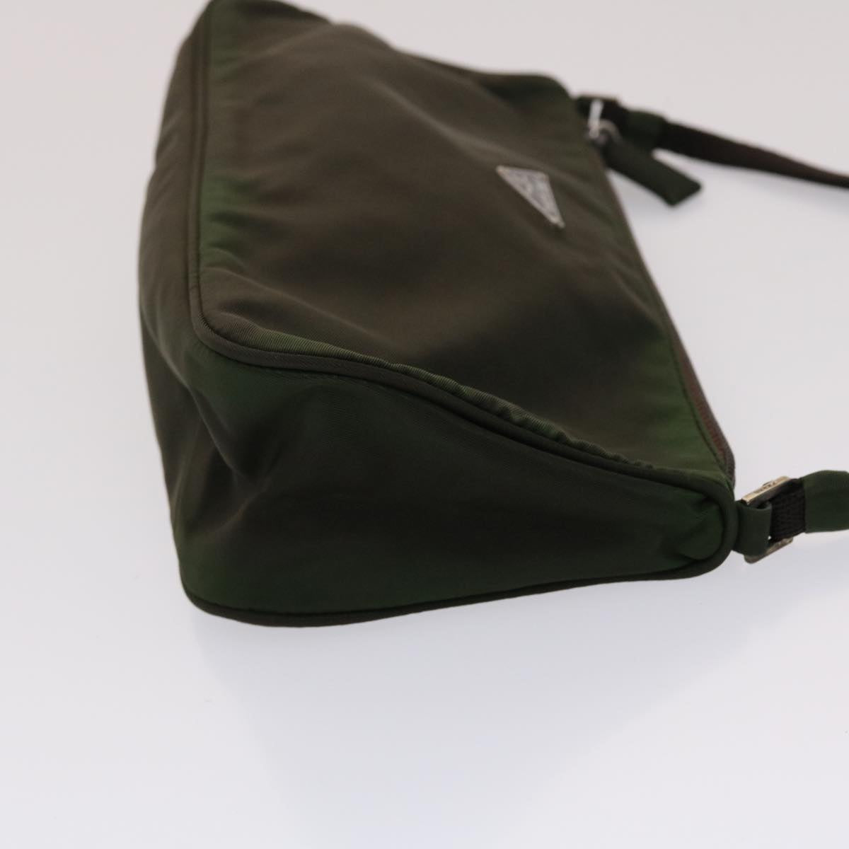 Prada Accessory Pouch Khaki Luxury Handbag Nylon Clutch Bag Nylon Khaki 48612