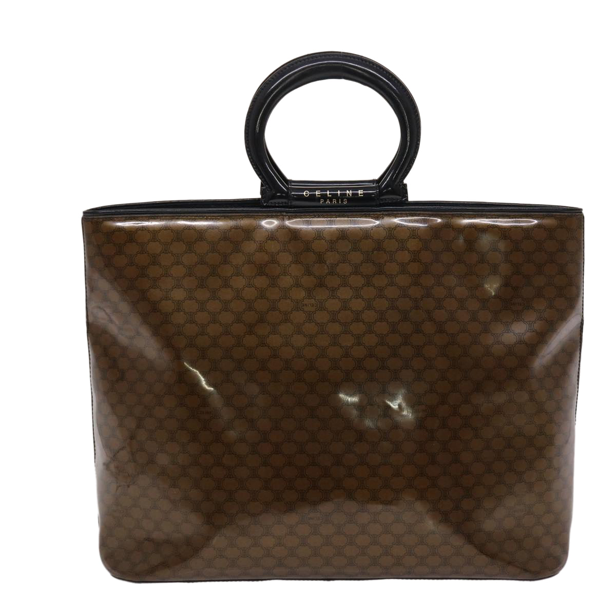 Luxury Macadam Hand Bag Enamel Canvas Black Travel Bag