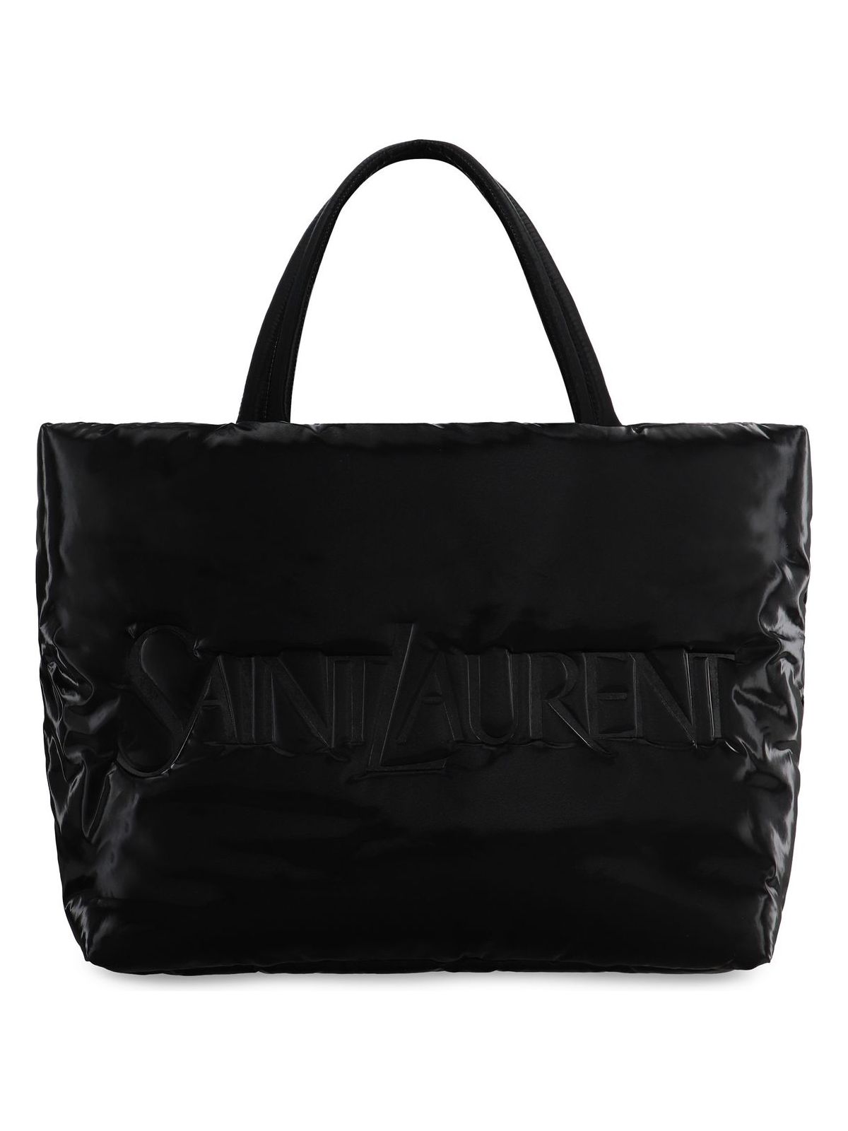 YSL Saint Laurent Saint Laurent Trending Men Padded Tote In Nylon Black Tote Bag