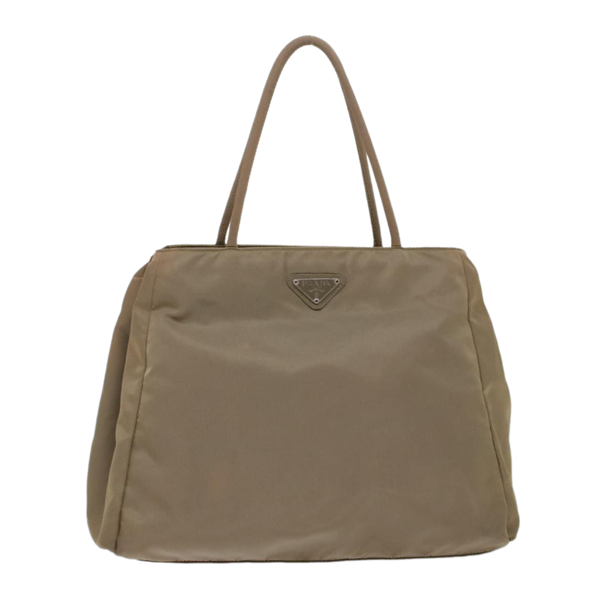 Prada Tote Bag Khaki Nylon Nylon Khaki 49025