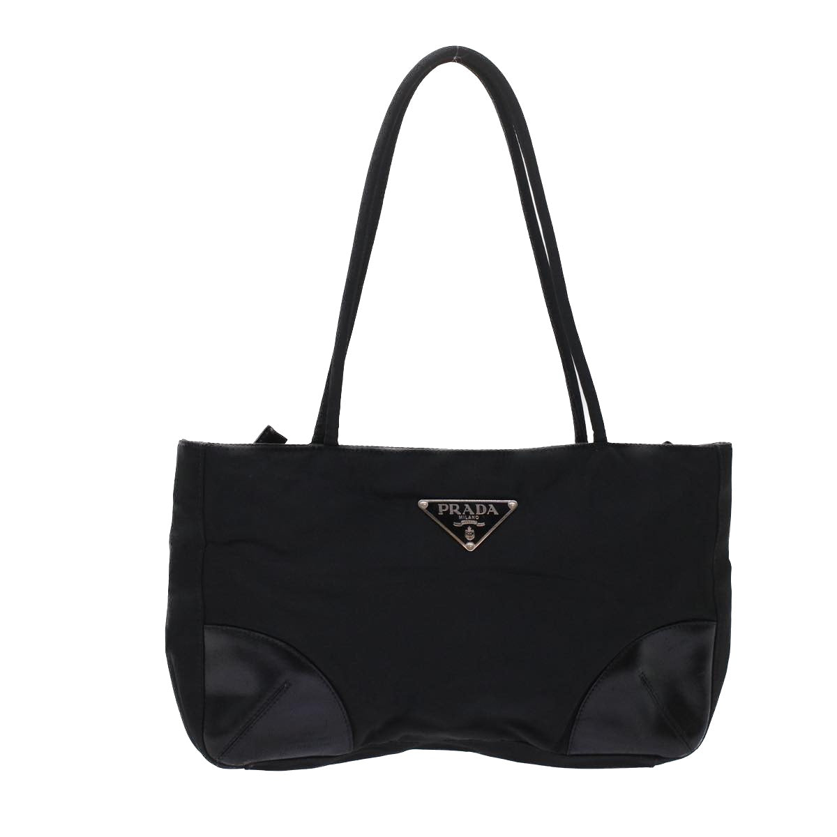 Prada Hand Bag Nylon Black Travel Bag Nylon Black 49026