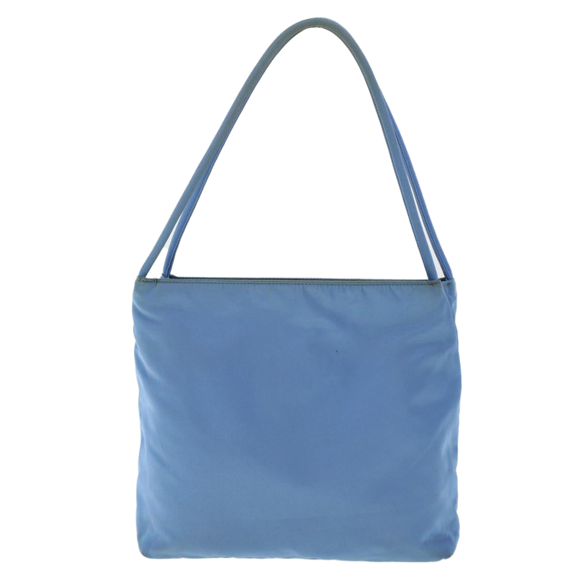 Prada Hand Bag Light Nylon Blue Travel Bag