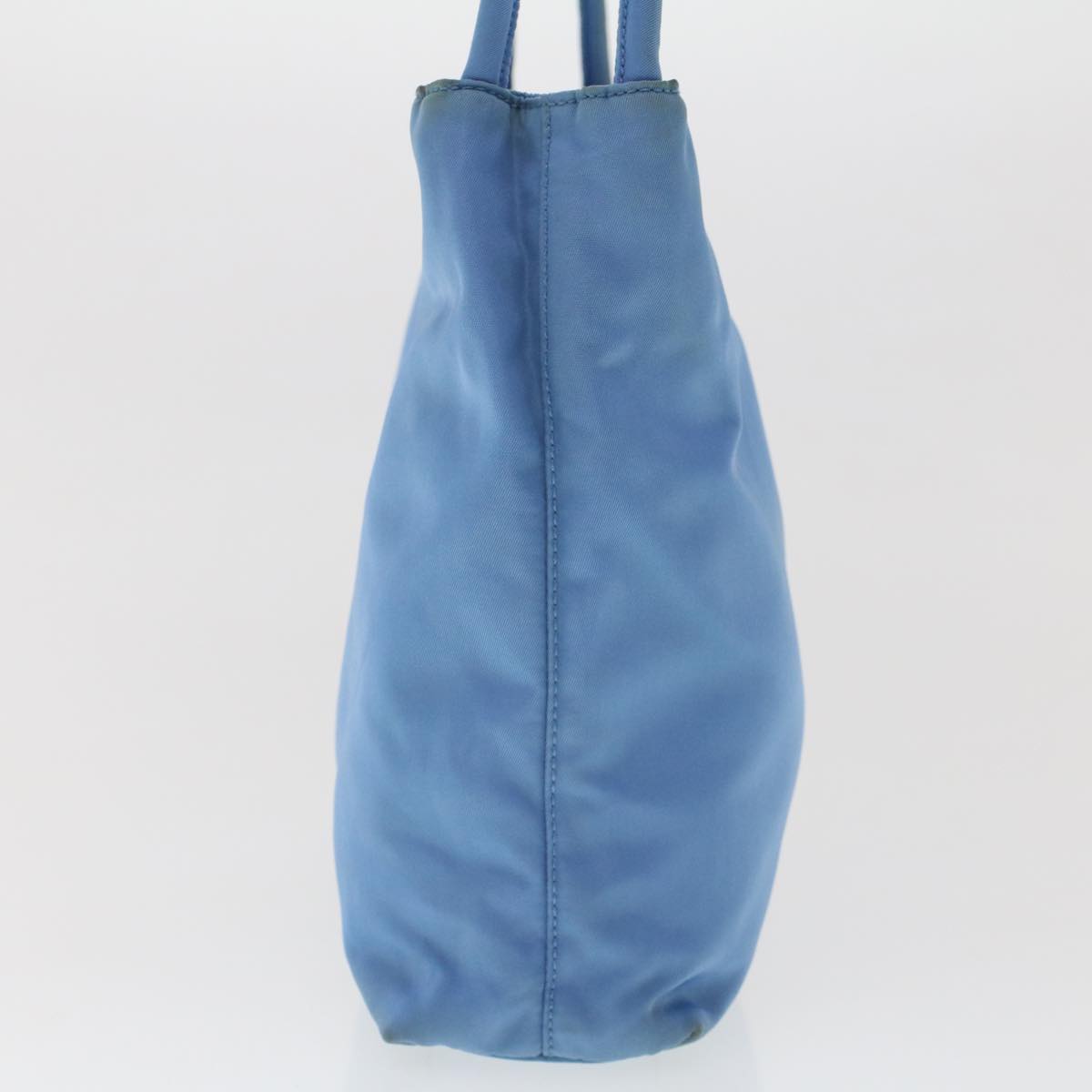 Prada Hand Bag Light Nylon Blue Travel Bag