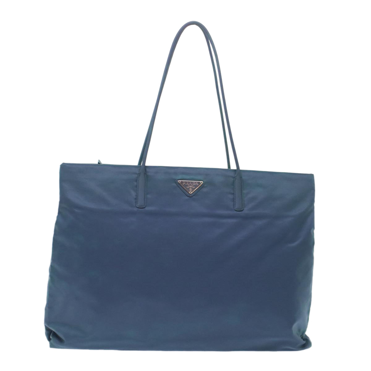 Prada Tote Bag Light Nylon Blue Light Blue 49034