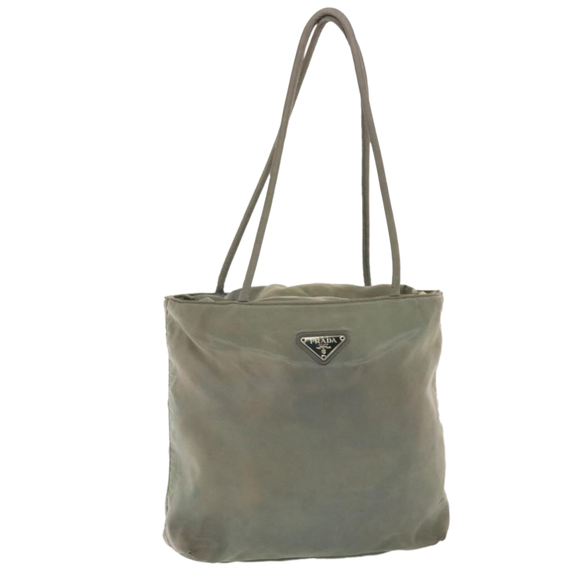 Prada Tote Bag Khaki Nylon Nylon Khaki 49587