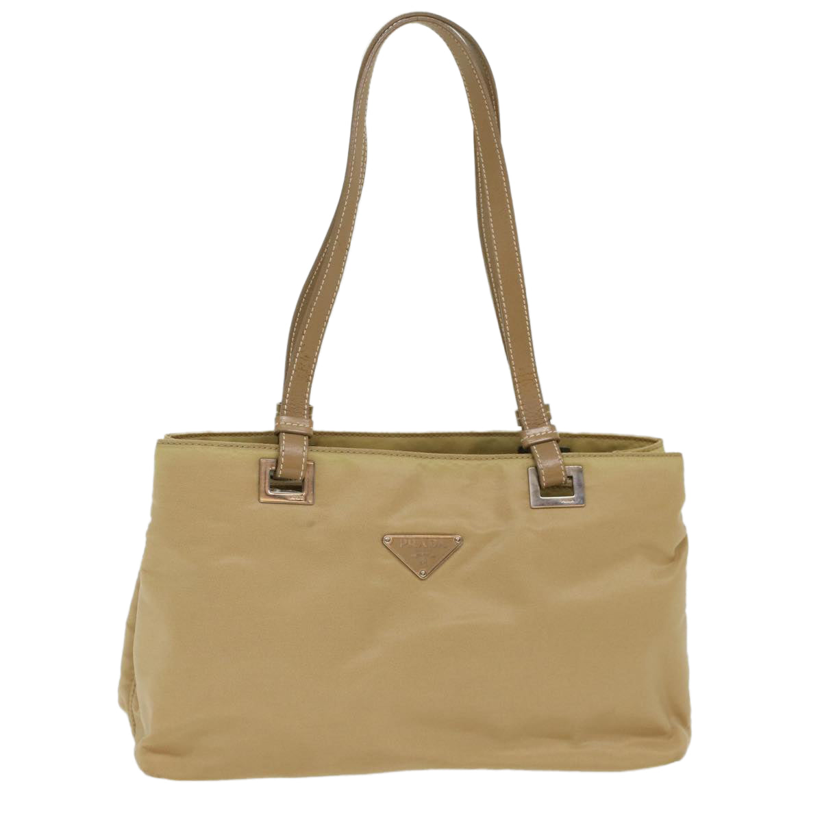 Prada Hand Bag Nylon Beige Travel Bag Nylon Beige 49590