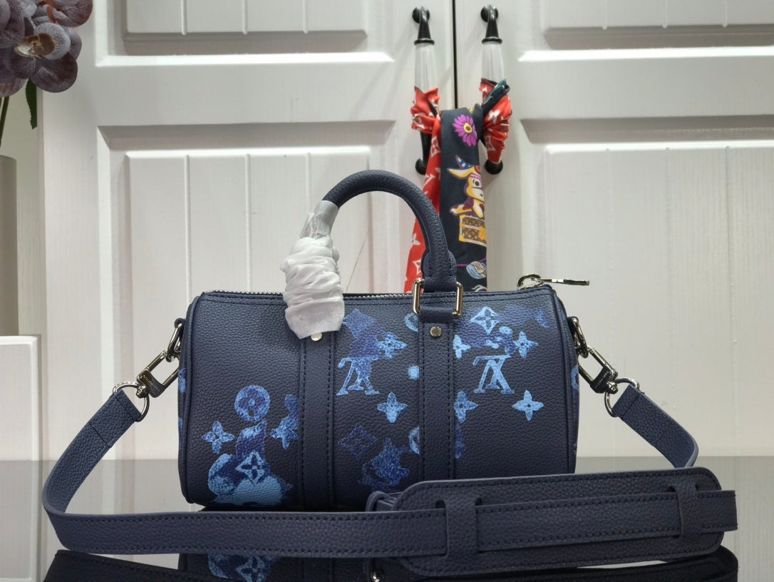 Top Quality Keepall Xs Watercolor By Virgil Canvas Monogram Crossbody Bag