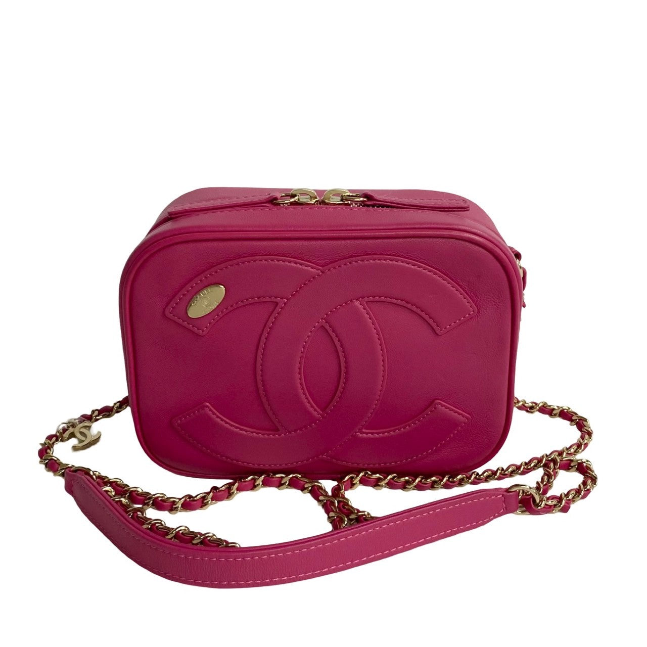 Chanel COCO Mark Pink Leather Shoulder Bag