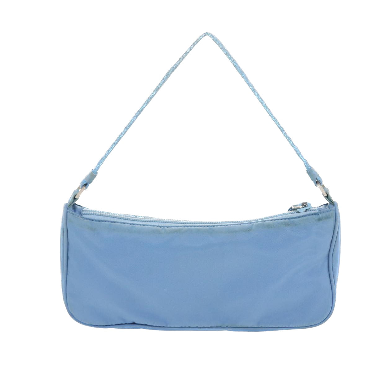 Prada Accessory Pouch Light Luxury Handbag Nylon Blue Clutch Bag