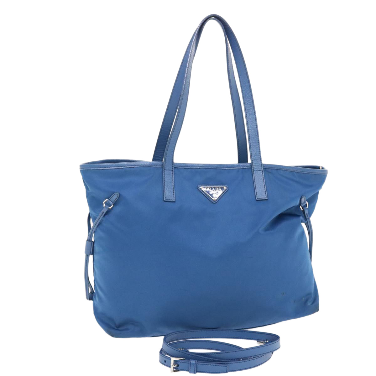 Prada Tote Bag 2Way Nylon Blue