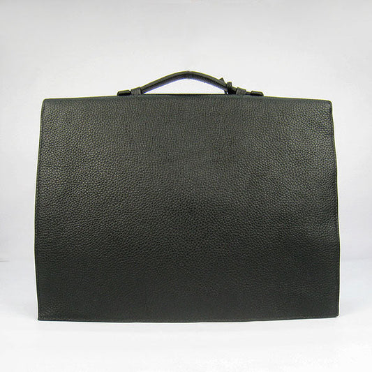 Hermes Luxury Briefcases Briefcase Handbag Black Travel Bag